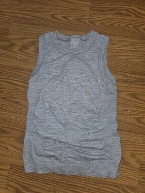 Athleta Light Gray Sleeveless Tank Top